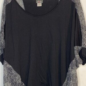 J. T's Black and Gray Top